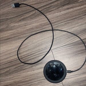 Amazon Black Wireless Charging Pad with USB Cable